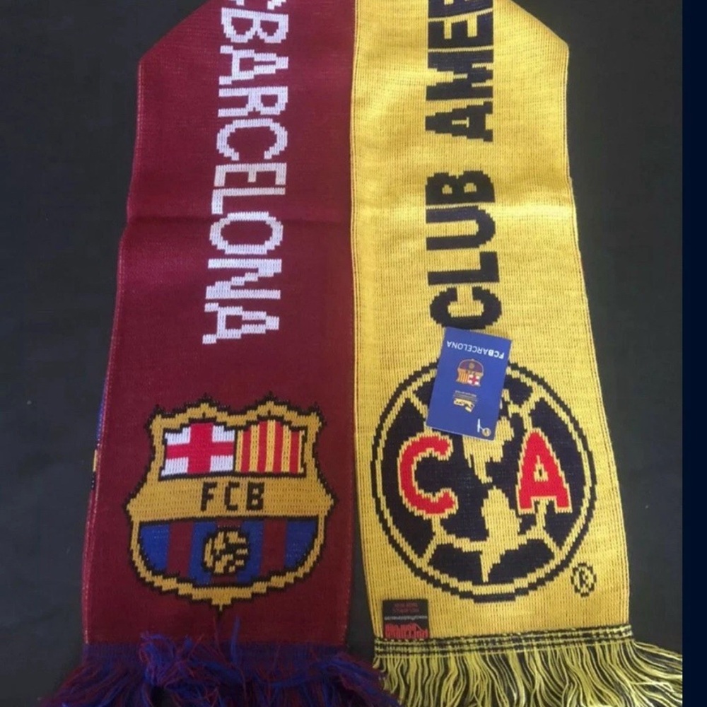 Red and Yellow Dual-Sided Soccer Scarf